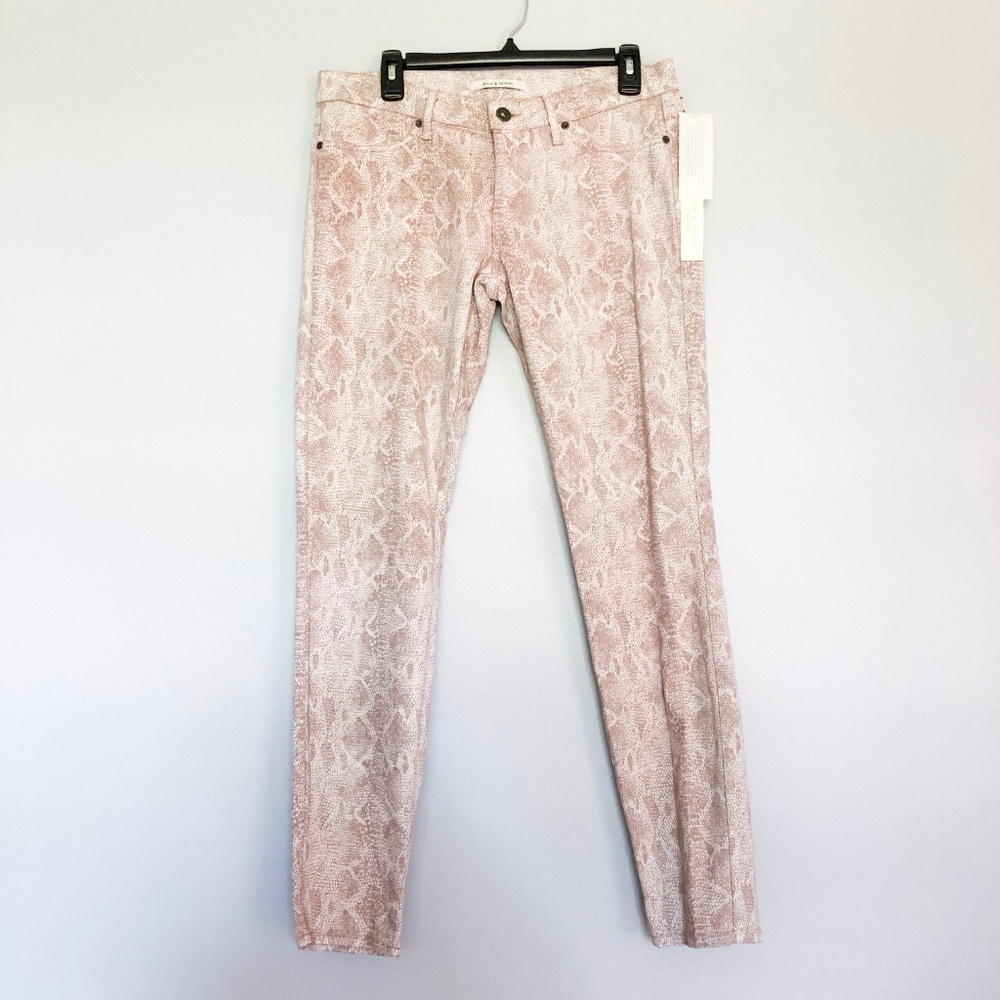 Rich And Skinny Python Snake Print Skinny Jeans